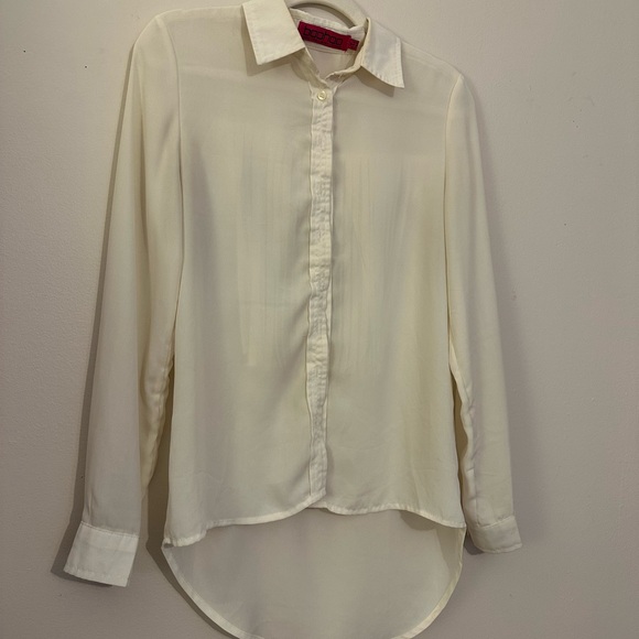 Chic Sheer Fringe Blouse - Picture 8 of 11